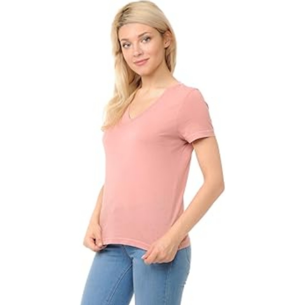 Comfort Artisan Tee™ High-Low V-Neck T-Shirt - Picture 1 of 4